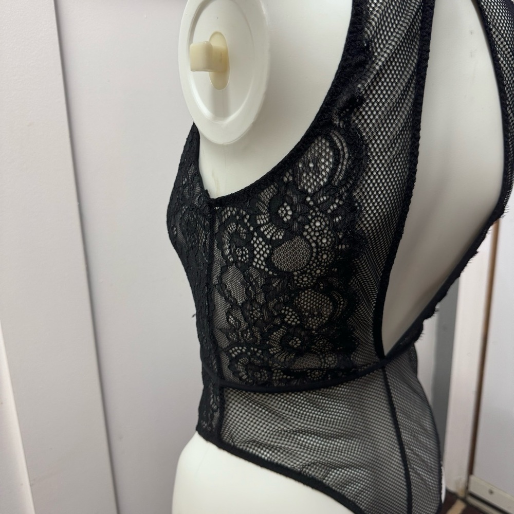La Senza black lace body suit size‎ S/M - Picture 3 of 6